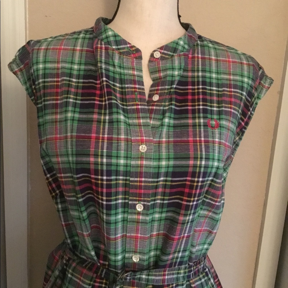 Fred Perry dress plaid size 12